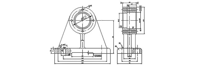 轴承座图纸
